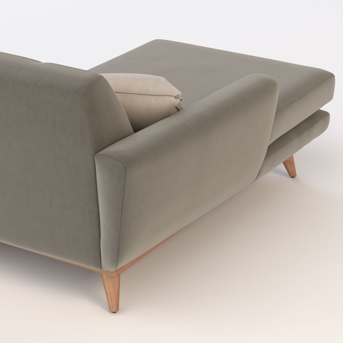 Joybird Hughes Sectional Chaise 3D model_3