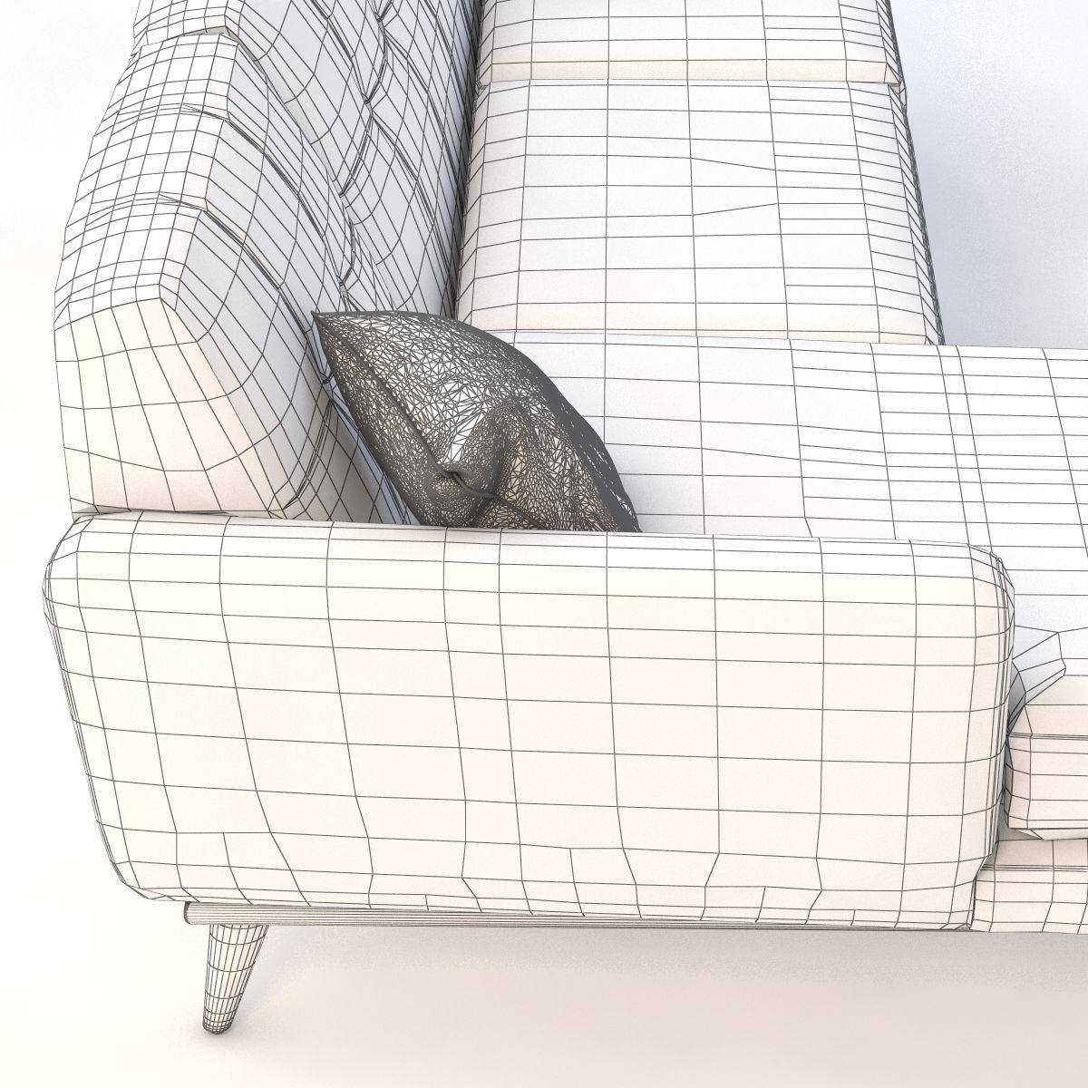 Joybird Hughes Sectional Chaise 3D model_10