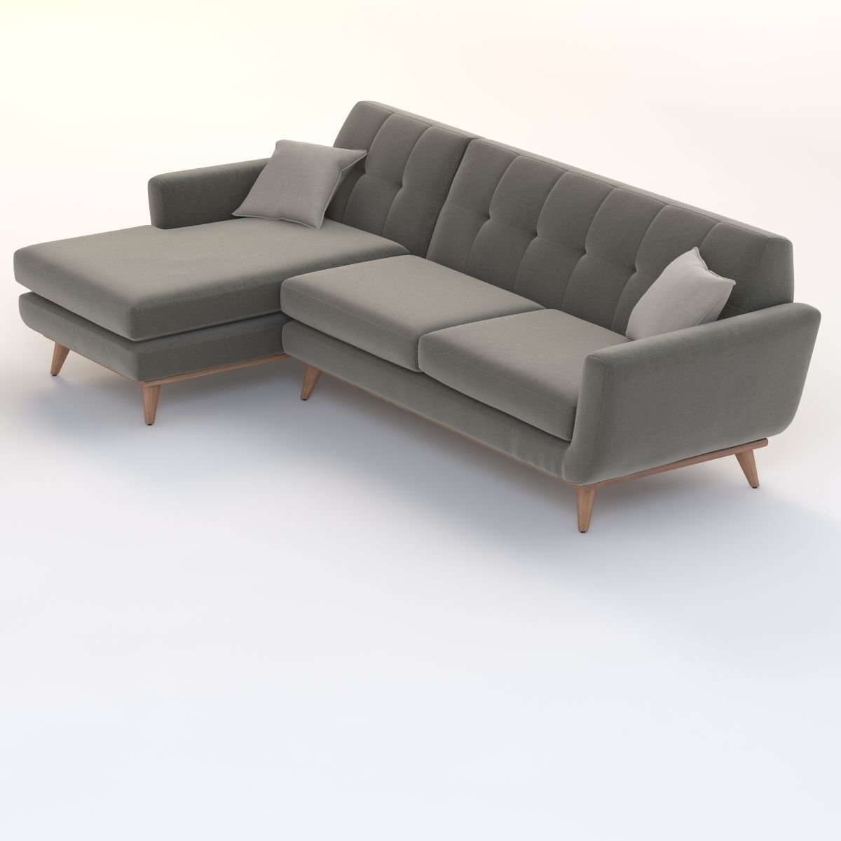 Joybird Hughes Sectional Chaise 3D model_5