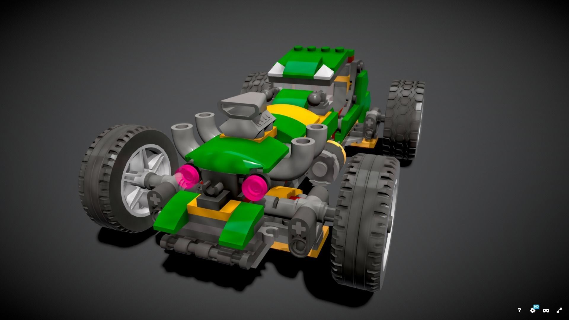 Lego Supernatural Race Car 3D model_2