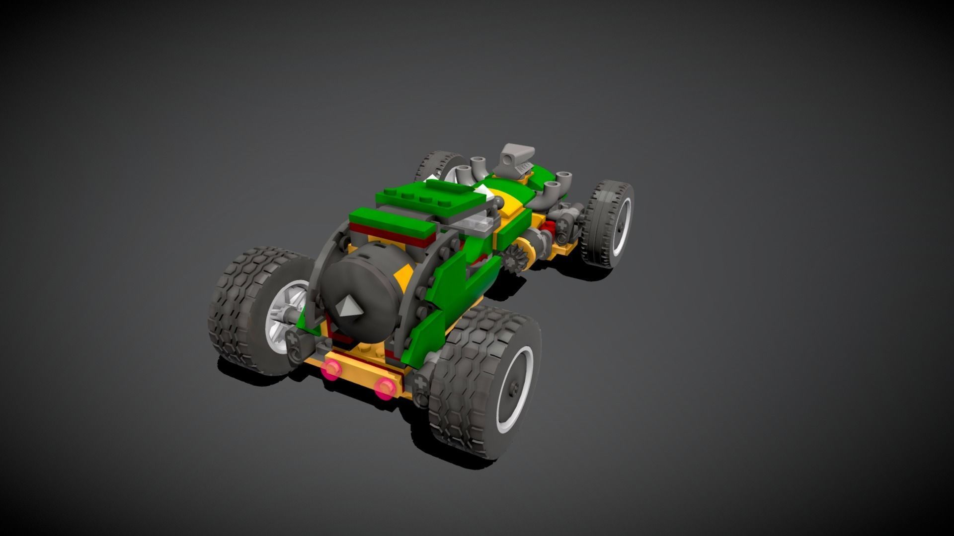 Lego Supernatural Race Car 3D model_9