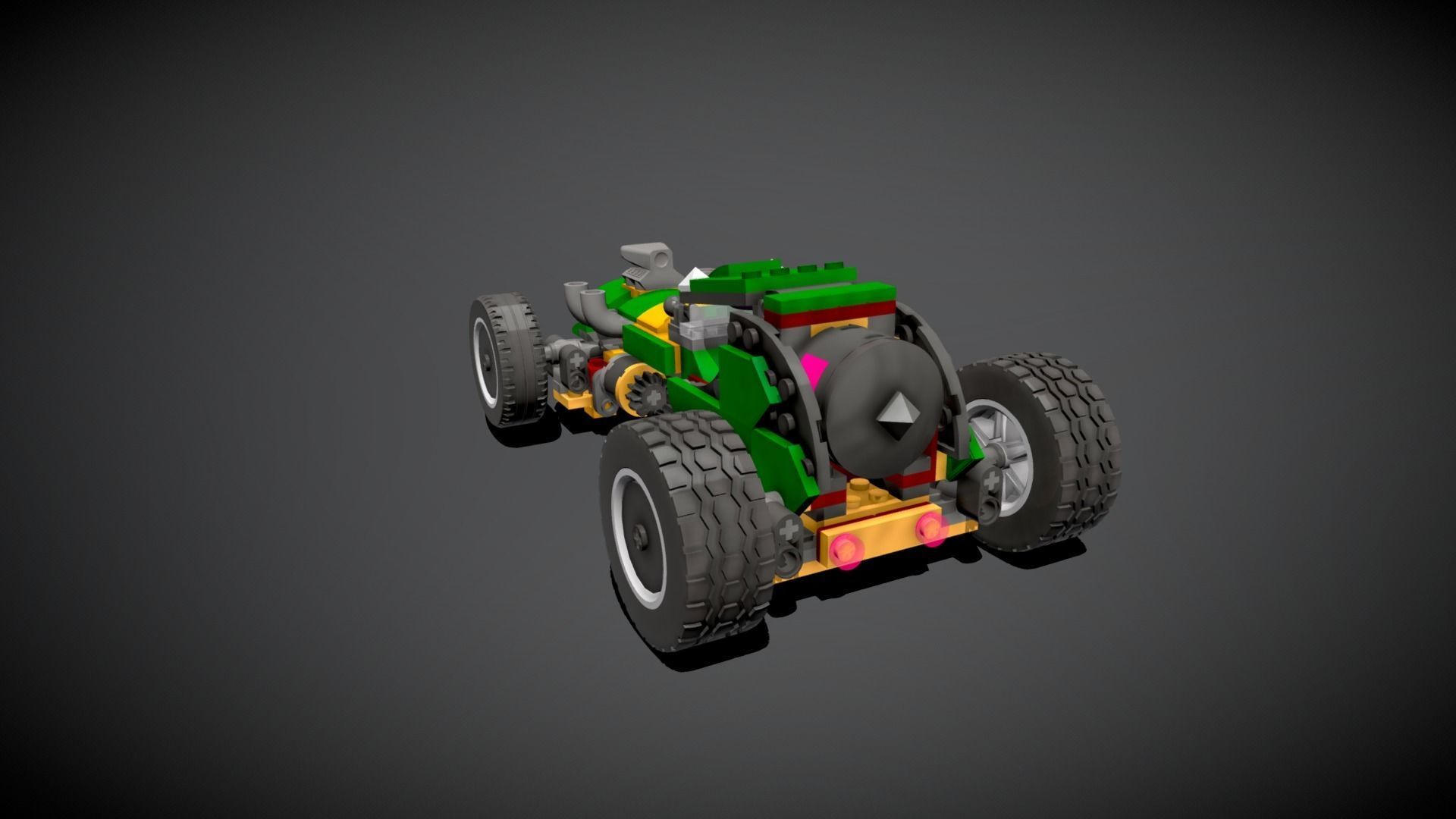 Lego Supernatural Race Car 3D model_1