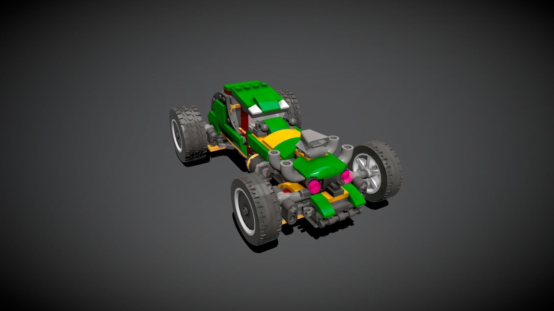 Lego Supernatural Race Car 3D model_3