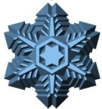 snowflakes snowflake 3D print model_7