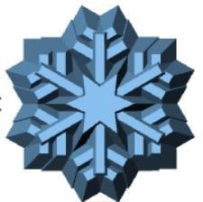 snowflakes snowflake 3D print model_5