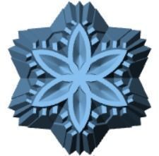 snowflakes snowflake 3D print model_6