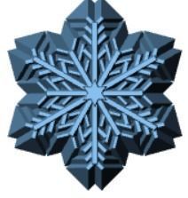 snowflakes snowflake 3D print model_2