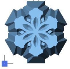 snowflakes snowflake 3D print model_1