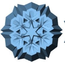 snowflakes snowflake 3D print model_4
