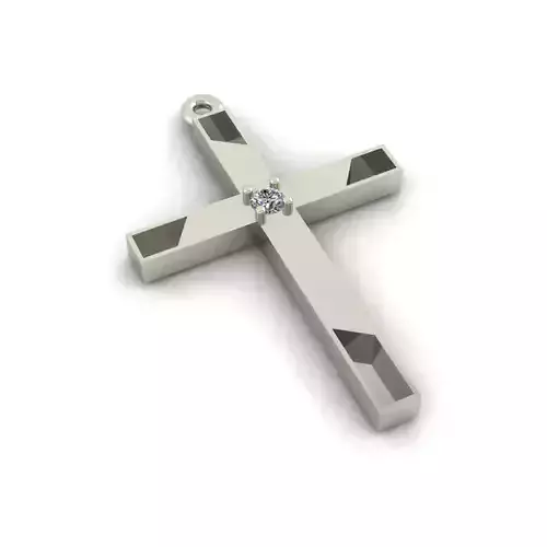  Cross  Diamond Pendant