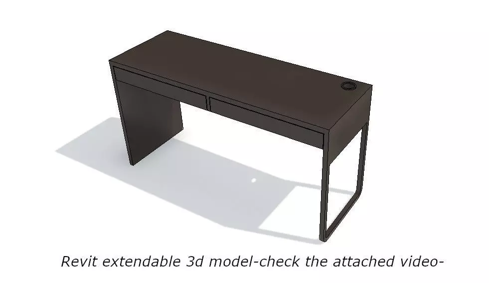 IKEA MICKE Desk 3D model