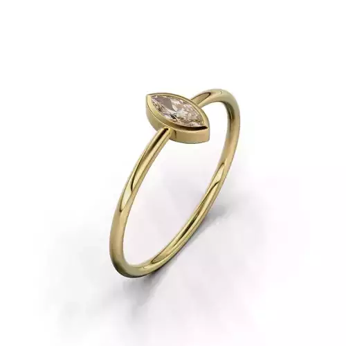 Ring Soliter Bezel Woman 22