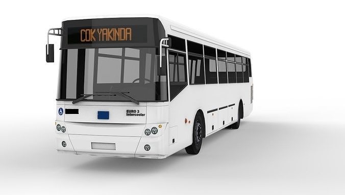 BUS BMC Low-poly 3D model