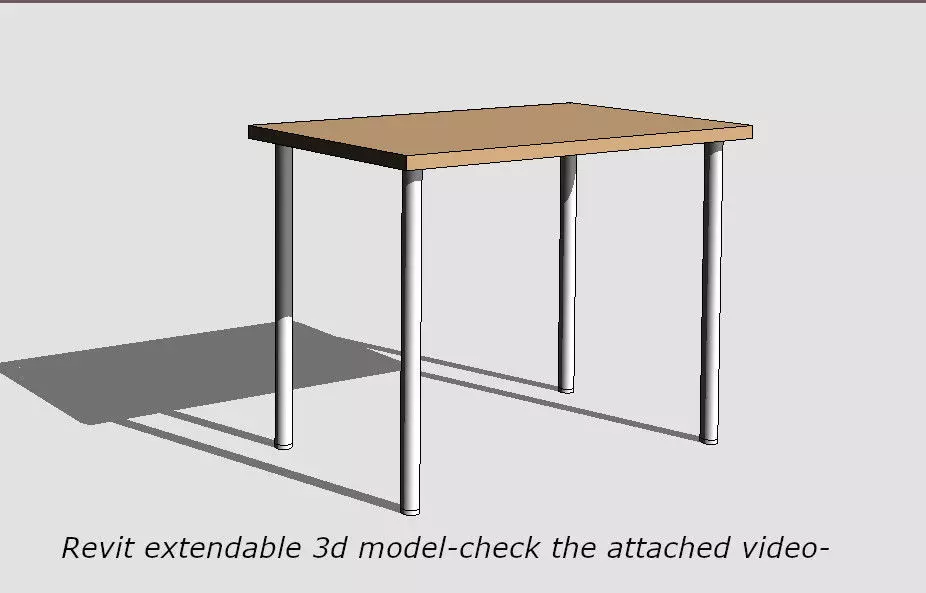 ikea - LINNMON ADILS -Black-brown 3D model