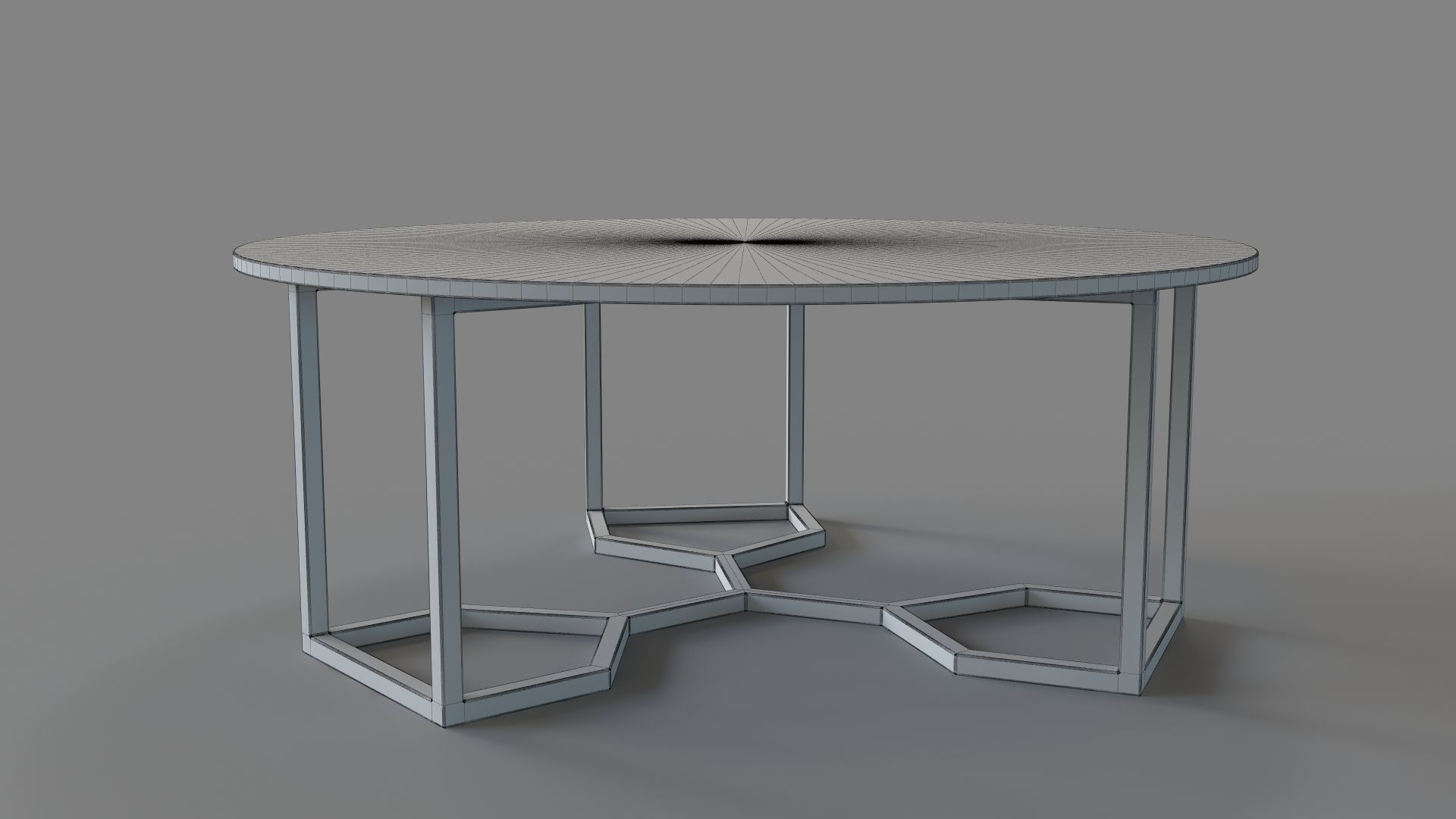 Summit Coffee Table Raw Brass 3D model_5