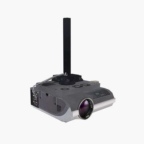 Projector hdmi Low-poly 3D model