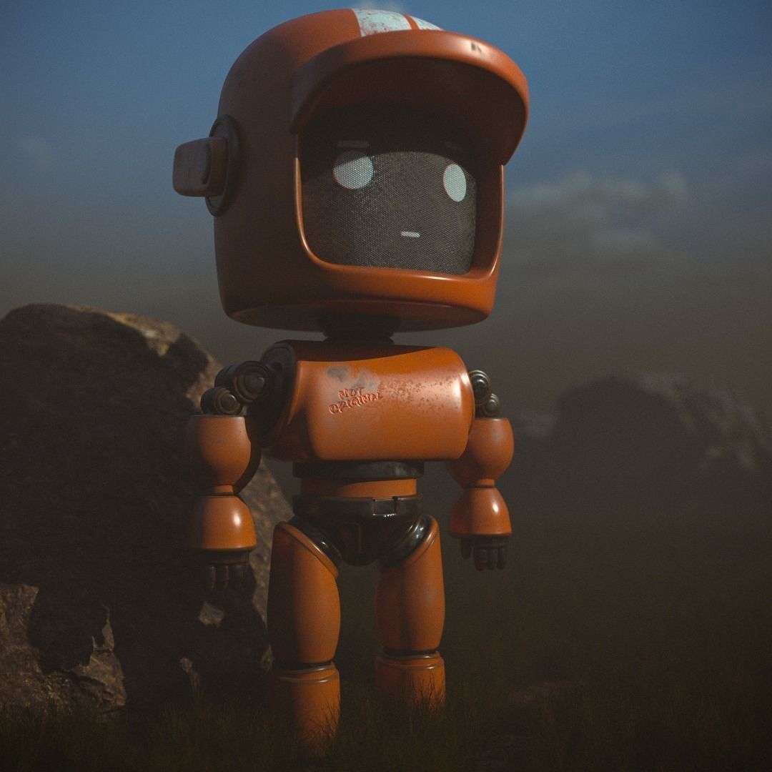 Love death robot Low-poly 3D model_1
