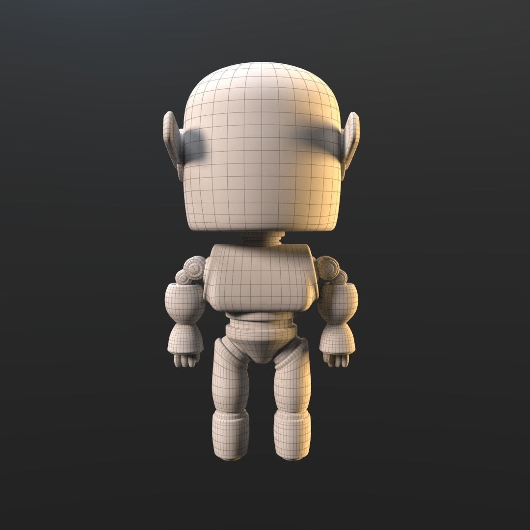 Love death robot Low-poly 3D model_6