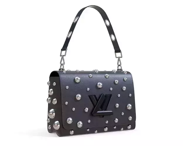 Louis Vuitton Bag Twist Balls Yayoi Kusama  Low-poly 3D model