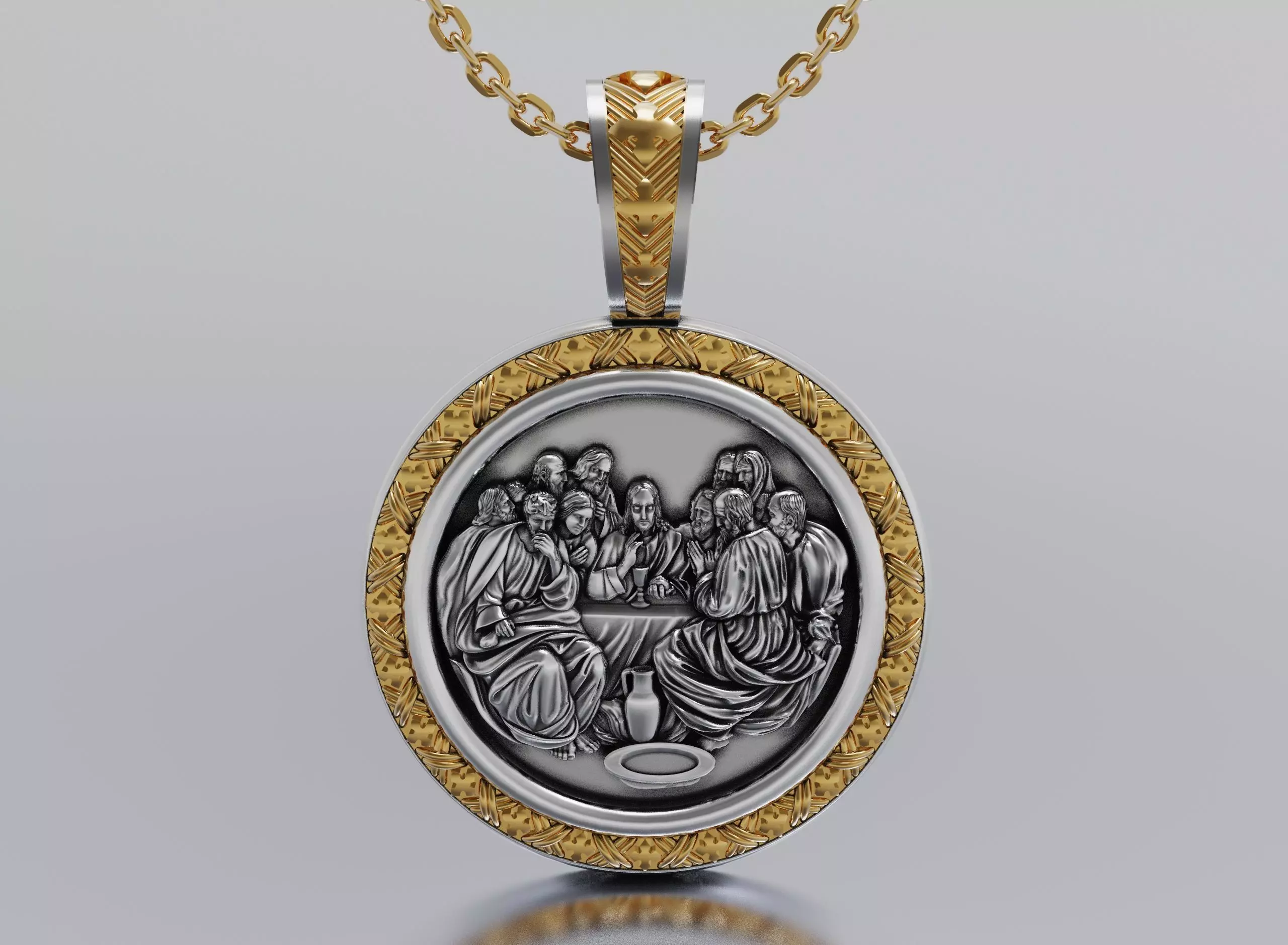 Jesus Christ The Last Supper 3D print model