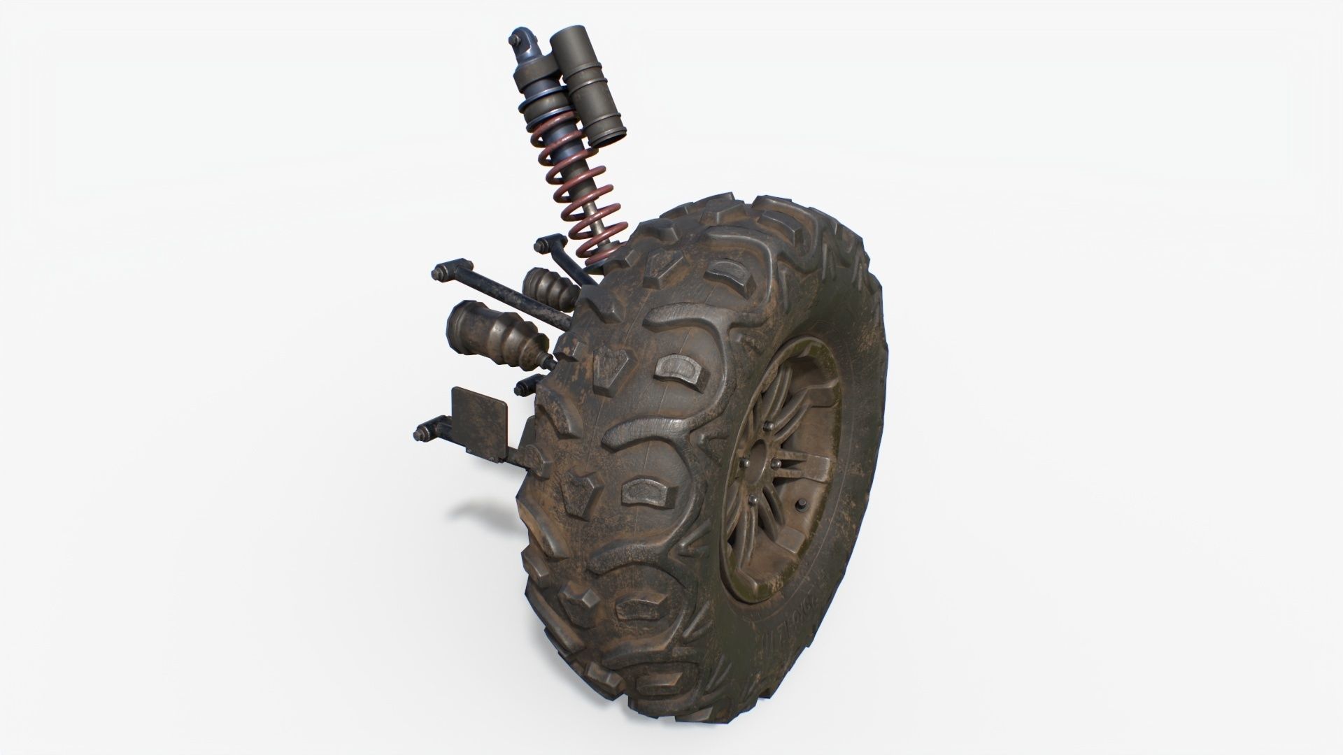 Quadracycle Parts Props Pack 3D model_8