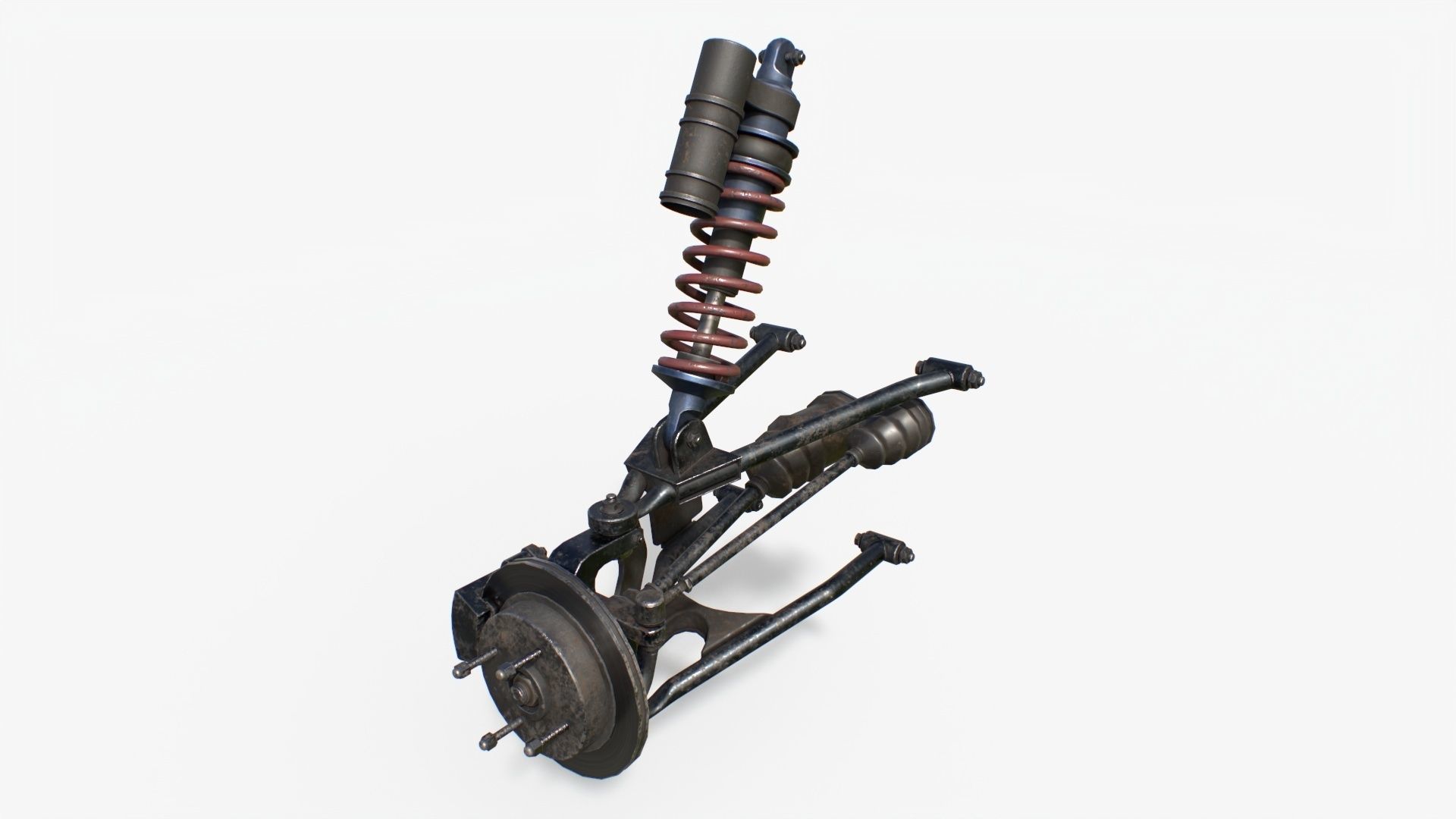 Quadracycle Parts Props Pack 3D model_4