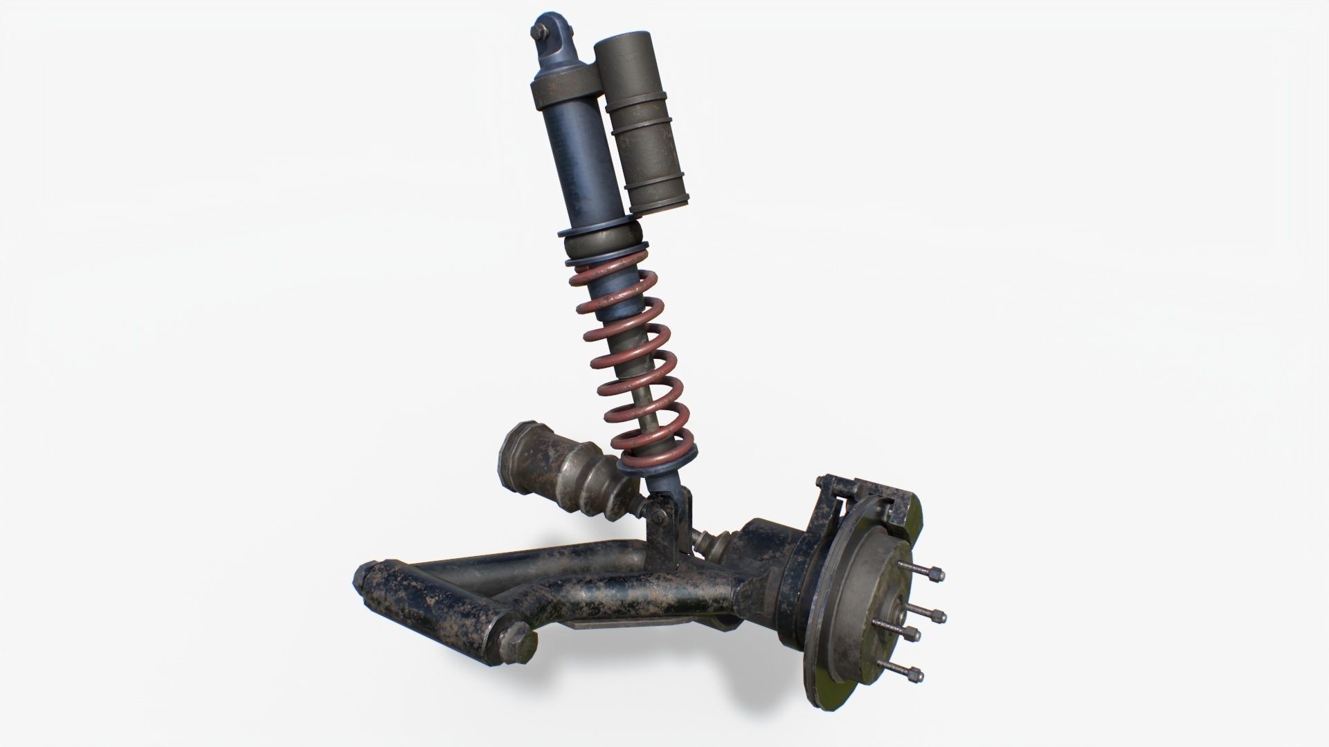 Quadracycle Parts Props Pack 3D model_10