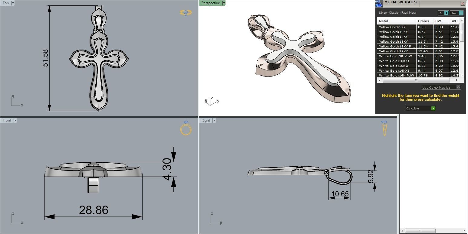 Fine Cross-Pendant 3D print model_5