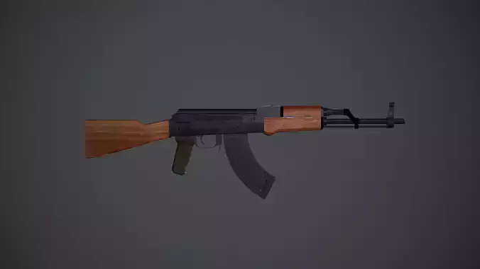 3d model of AK47