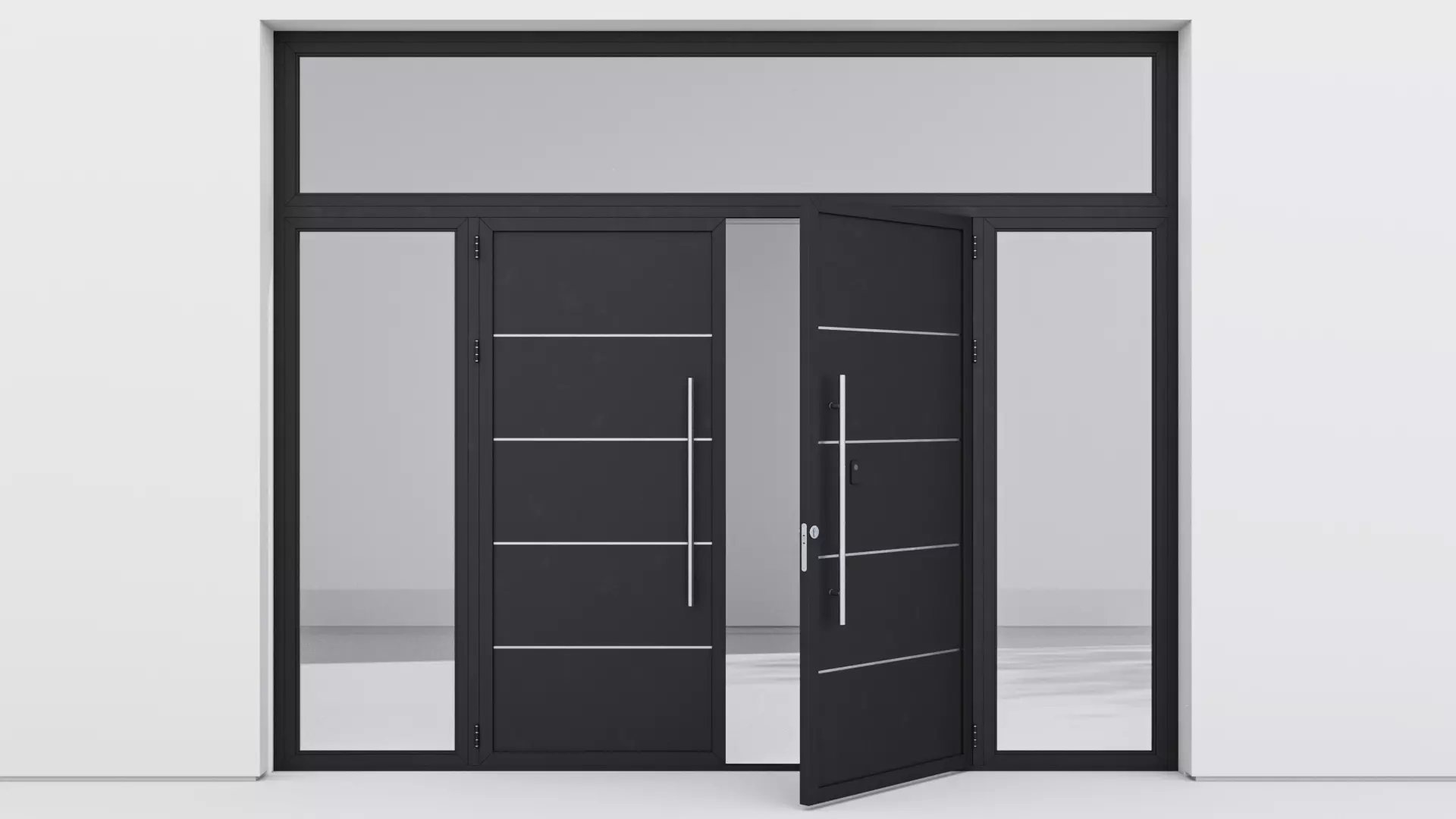 Aluminium door 57 3D model_0