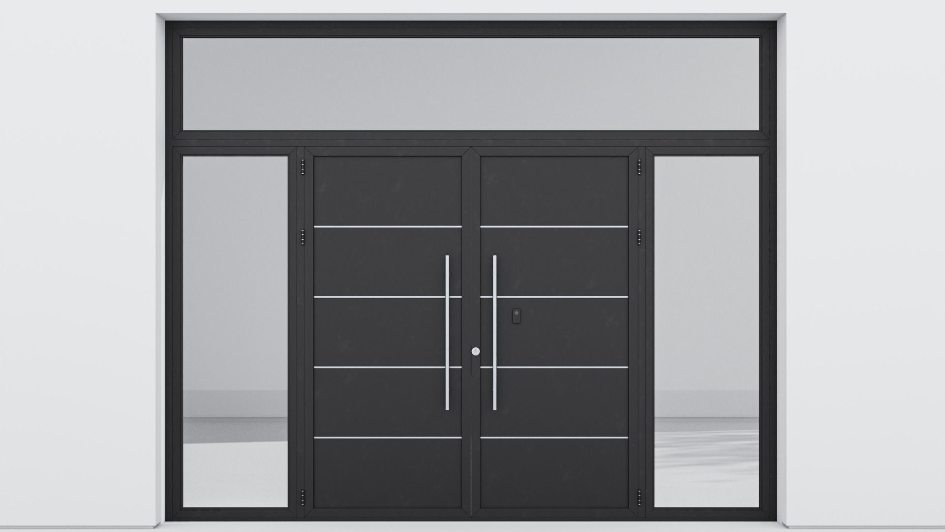 Aluminium door 57 3D model_1