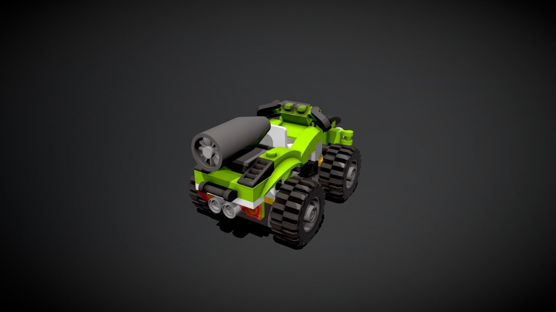Lego Rocket Rally Buggy 3D model_6