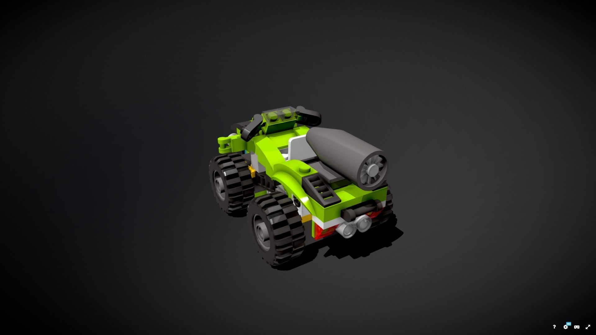 Lego Rocket Rally Buggy 3D model_7