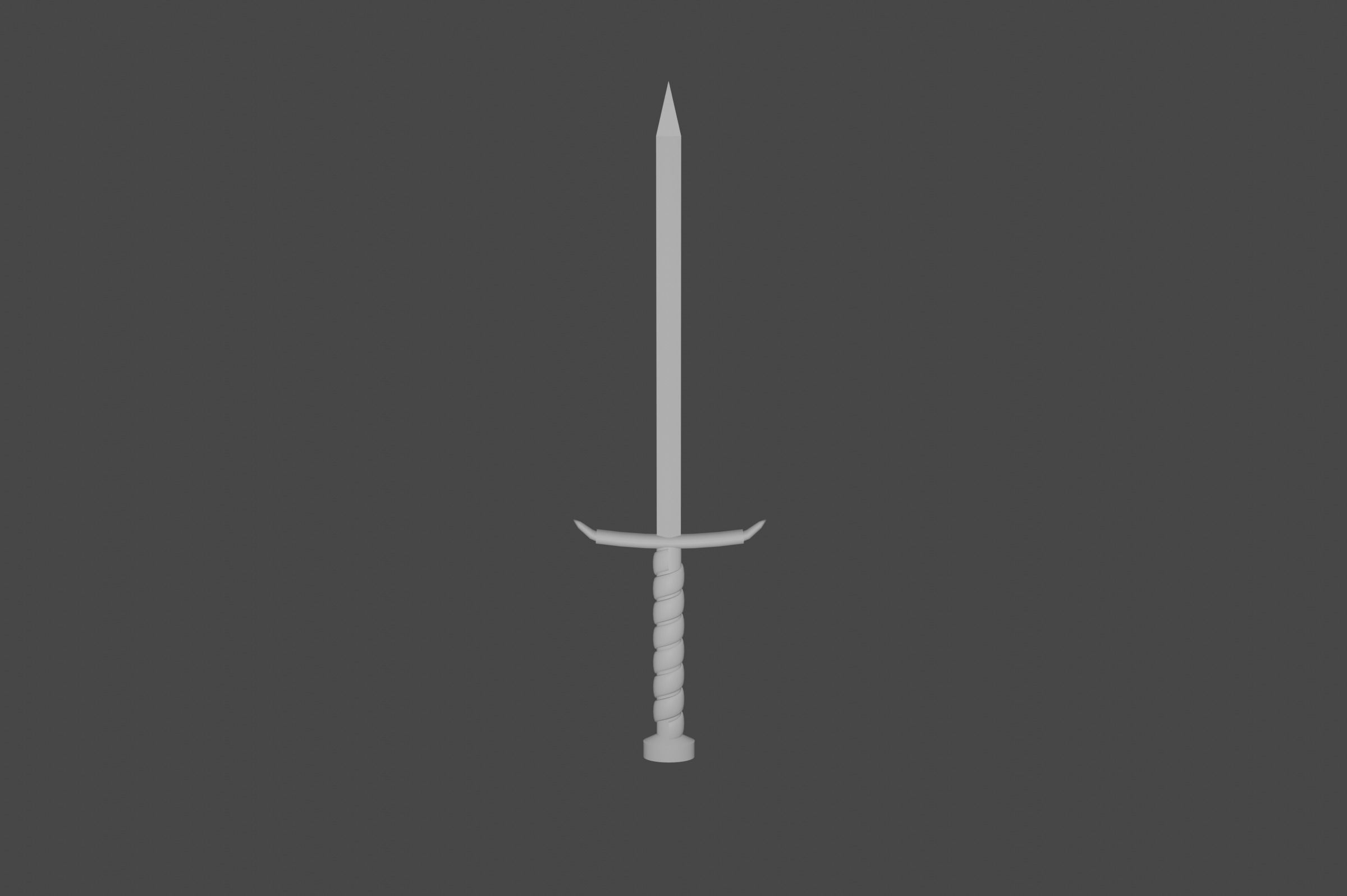 3d melee weapon sets blender Free low-poly 3D model_2