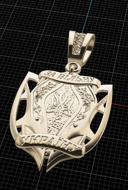 Ukrainian Trident 3D print model_8
