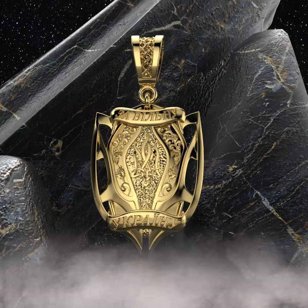 Ukrainian Trident 3D print model_0