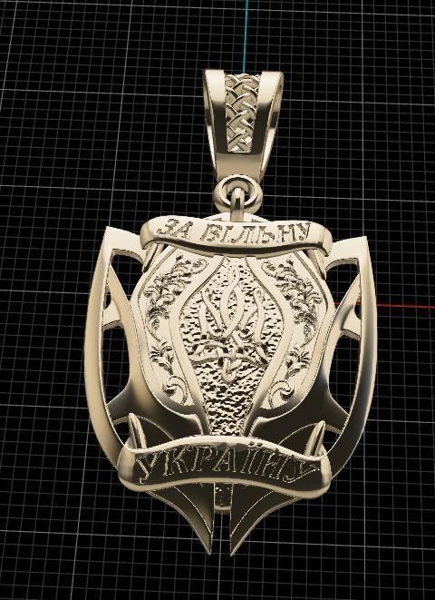 Ukrainian Trident 3D print model_7