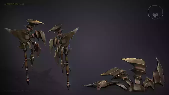 Mefistofel Axe - Game Ready PBR