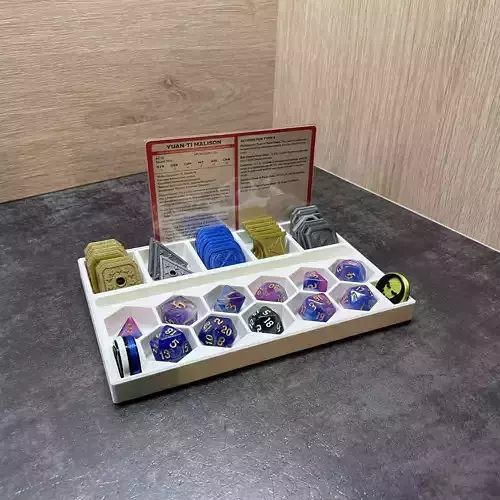 RPG  Player tray Stl