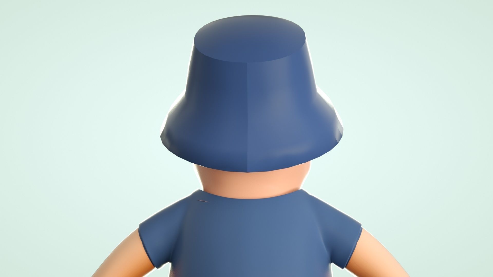 cartoon uncle uncle elder 3D model_3
