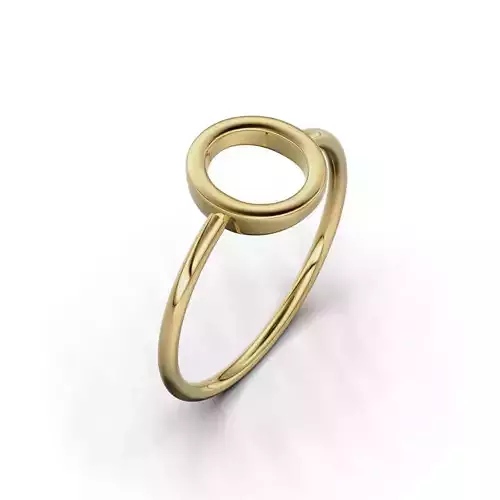 Ring Soliter Bezel Woman Halo 33