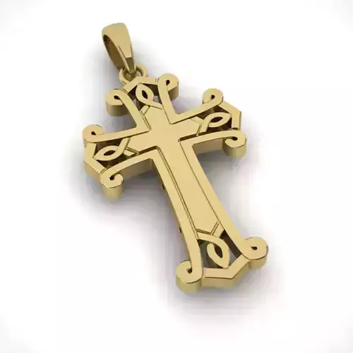Cross-Pendant gold cross pendant