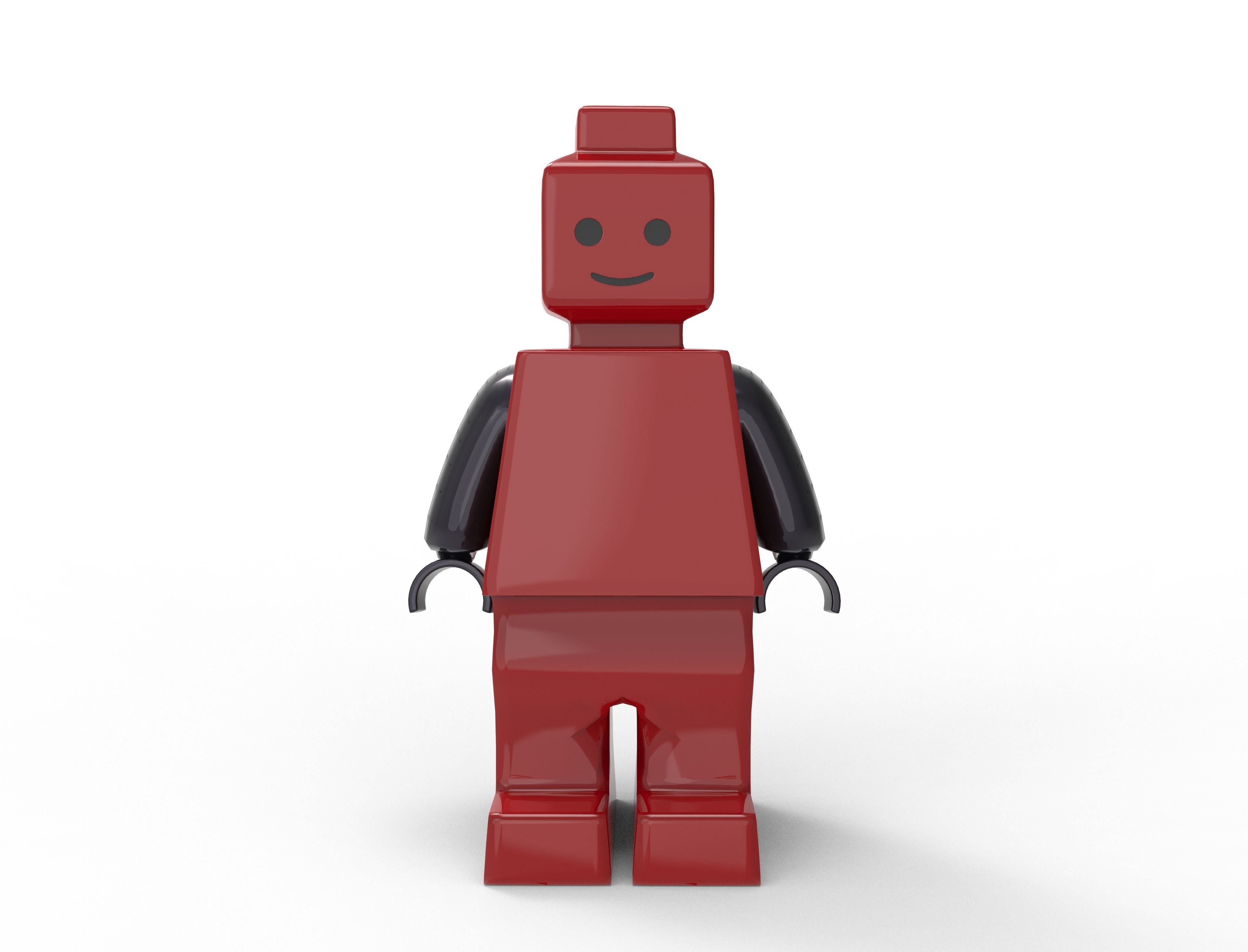 lego man Low-poly 3D model_2