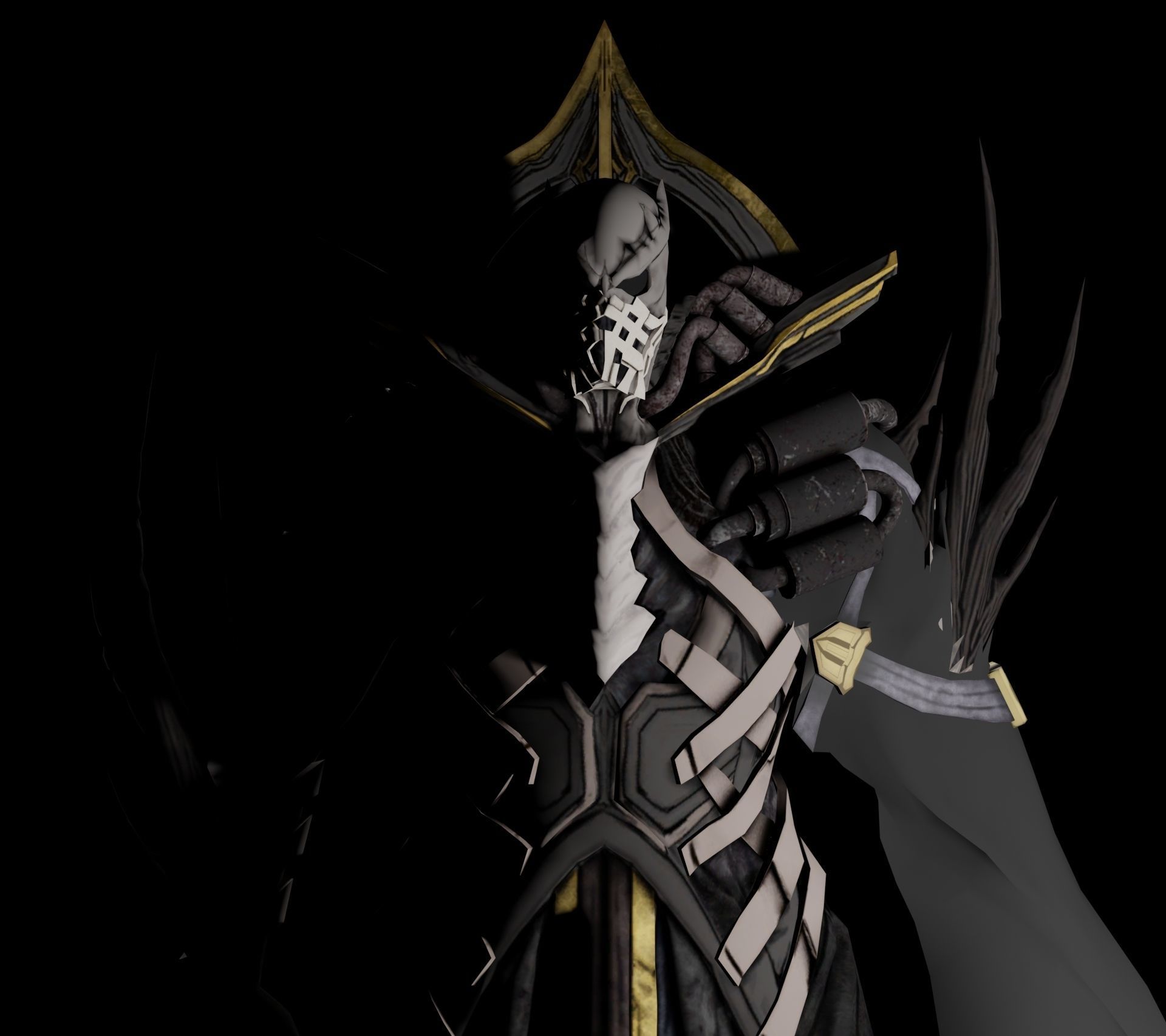 Blackdeath dota character art 3D model_3