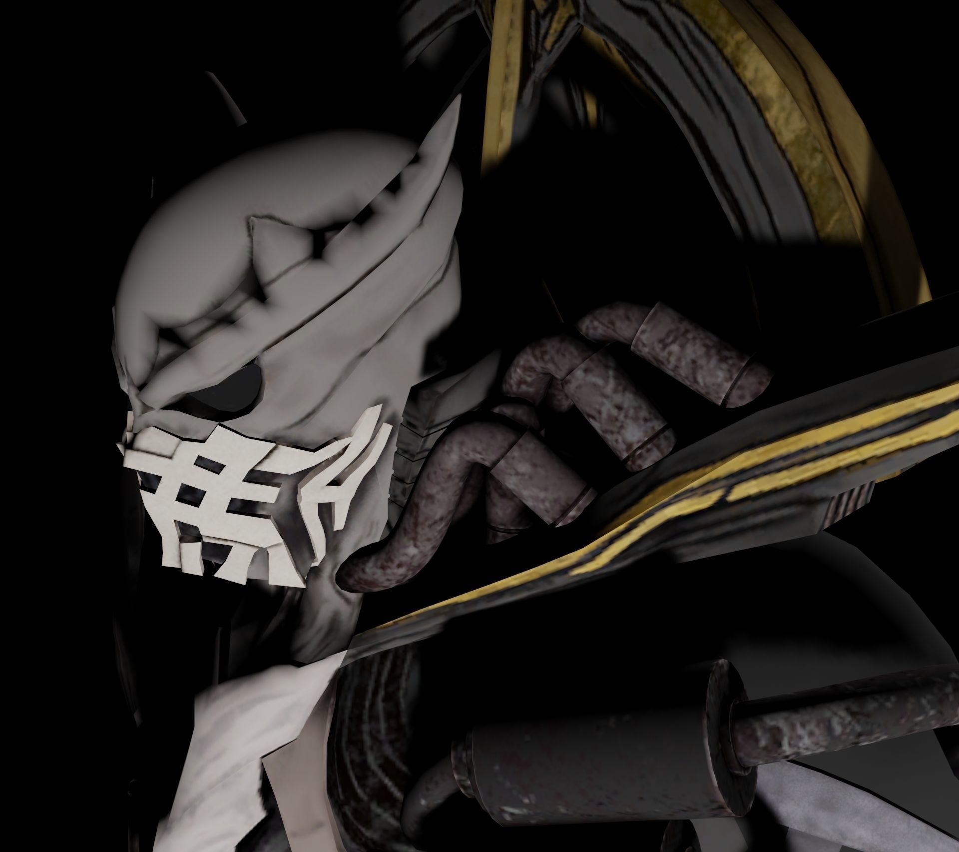 Blackdeath dota character art 3D model_4