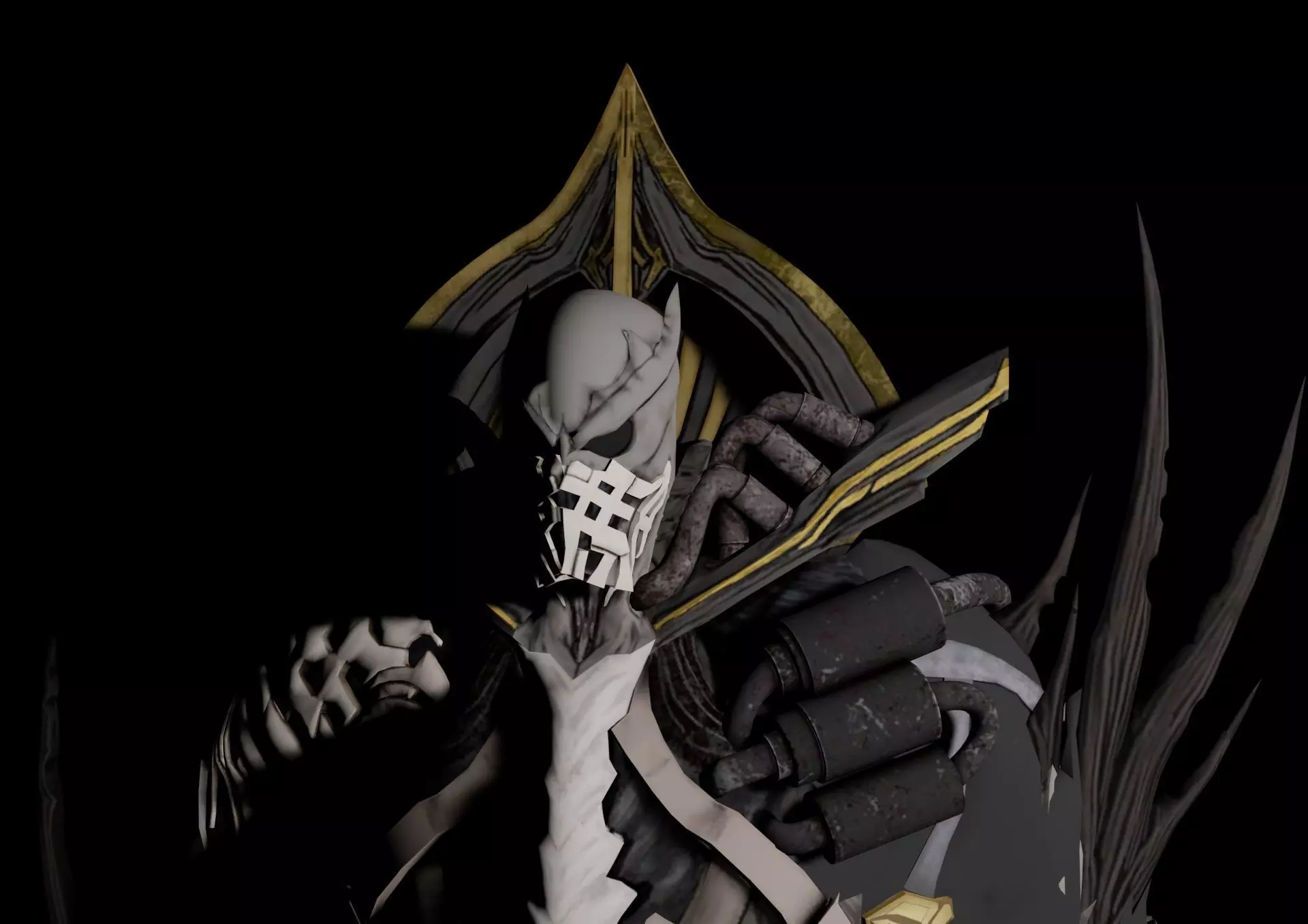 Blackdeath dota character art 3D model_0