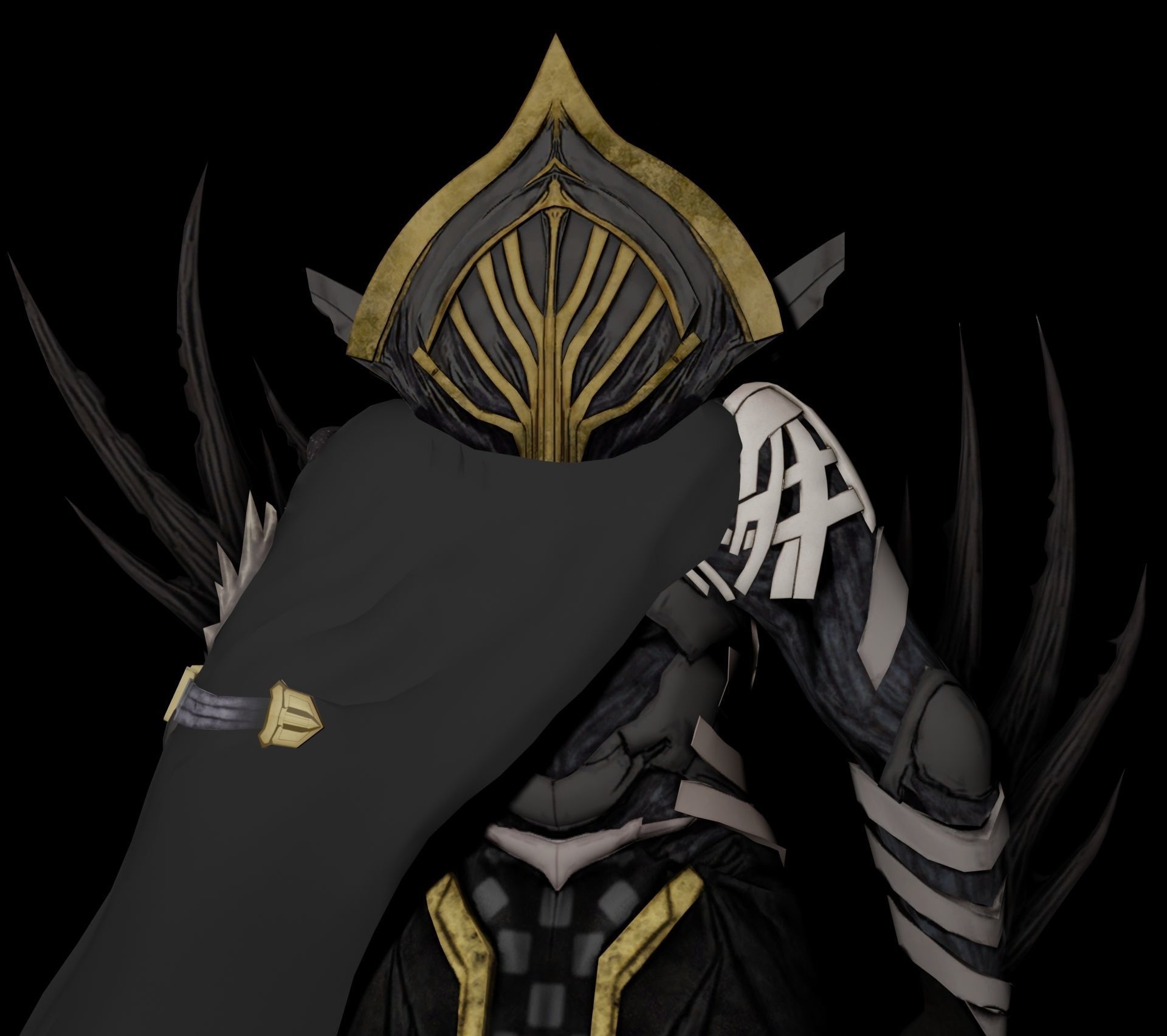 Blackdeath dota character art 3D model_2