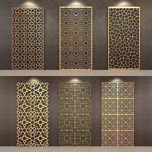 Set of decorative panels