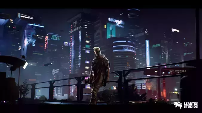 Cyberpunk Gigapack Low-poly 3D model