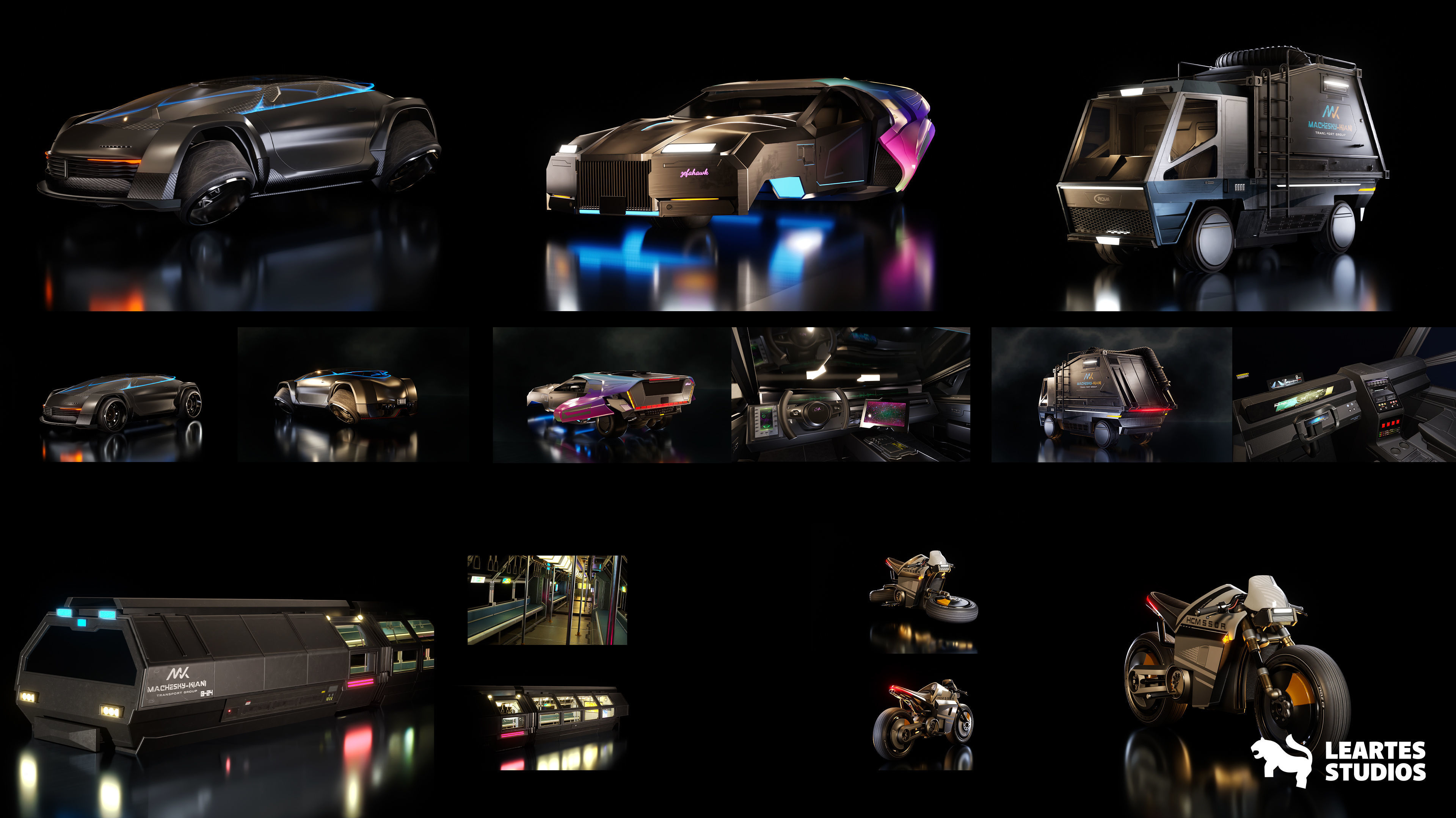 Cyberpunk Gigapack Low-poly 3D model_27